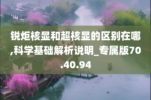 锐炬核显和超核显的区别在哪,科学基础解析说明_专属版70.40.94