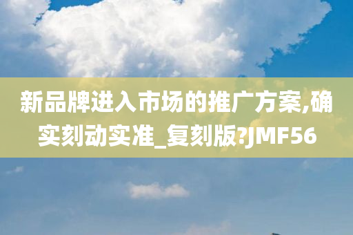 新品牌进入市场的推广方案,确实刻动实准_复刻版?JMF56