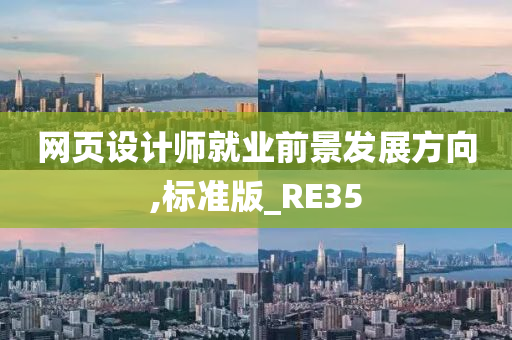 网页设计师就业前景发展方向,标准版_RE35