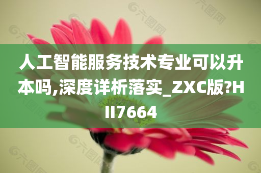 人工智能服务技术专业可以升本吗,深度详析落实_ZXC版?HII7664