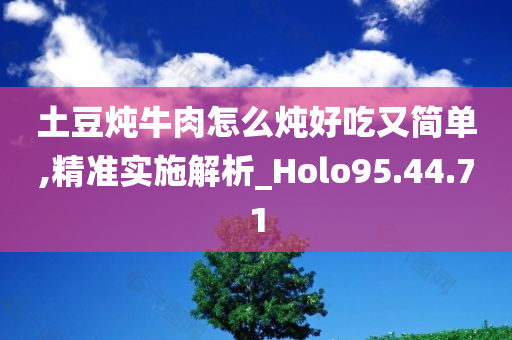 土豆炖牛肉怎么炖好吃又简单,精准实施解析_Holo95.44.71