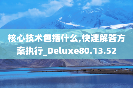 核心技术包括什么,快速解答方案执行_Deluxe80.13.52