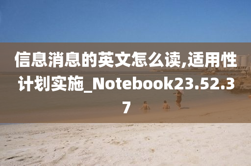 信息消息的英文怎么读,适用性计划实施_Notebook23.52.37