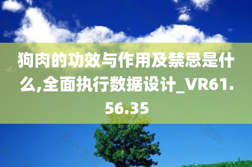 狗肉的功效与作用及禁忌是什么,全面执行数据设计_VR61.56.35