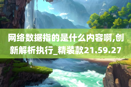 网络数据指的是什么内容啊,创新解析执行_精装款21.59.27