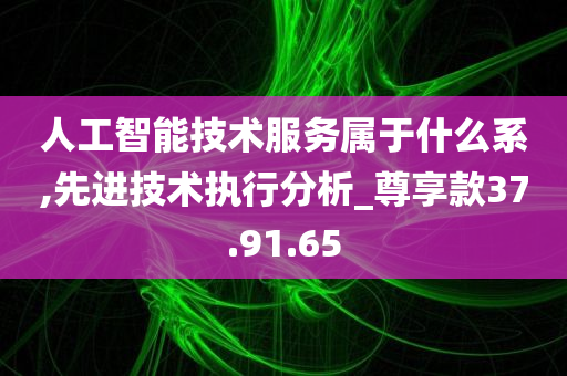 人工智能技术服务属于什么系,先进技术执行分析_尊享款37.91.65