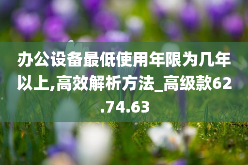 办公设备最低使用年限为几年以上,高效解析方法_高级款62.74.63