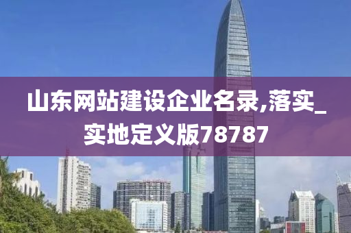 山东网站建设企业名录,落实_实地定义版78787