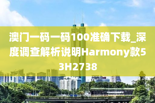 澳门一码一码100准确下载_深度调查解析说明Harmony款53H2738