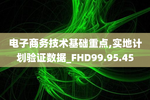 电子商务技术基础重点,实地计划验证数据_FHD99.95.45