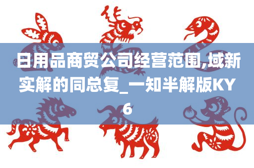 日用品商贸公司经营范围,域新实解的同总复_一知半解版KY6