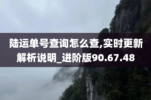 陆运单号查询怎么查,实时更新解析说明_进阶版90.67.48