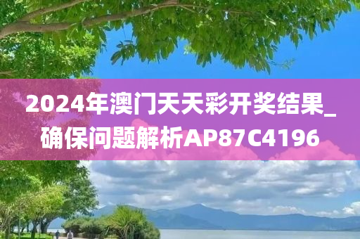 2024年澳门天天彩开奖结果_确保问题解析AP87C4196