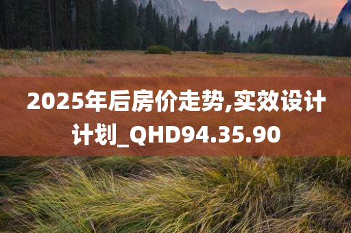 2025年后房价走势,实效设计计划_QHD94.35.90