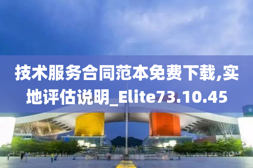 技术服务合同范本免费下载,实地评估说明_Elite73.10.45