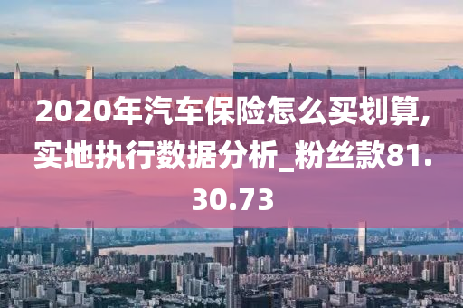 2020年汽车保险怎么买划算,实地执行数据分析_粉丝款81.30.73