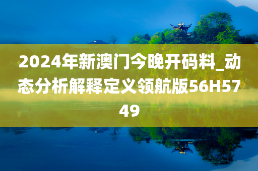 2024年新澳门今晚开码料_动态分析解释定义领航版56H5749