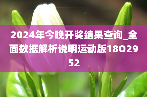 2024年今晚开奖结果查询_全面数据解析说明运动版18O2952