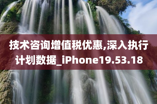 技术咨询增值税优惠,深入执行计划数据_iPhone19.53.18