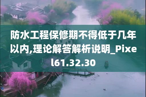 防水工程保修期不得低于几年以内,理论解答解析说明_Pixel61.32.30