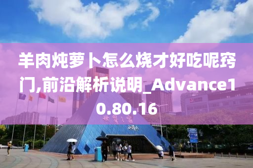 羊肉炖萝卜怎么烧才好吃呢窍门,前沿解析说明_Advance10.80.16