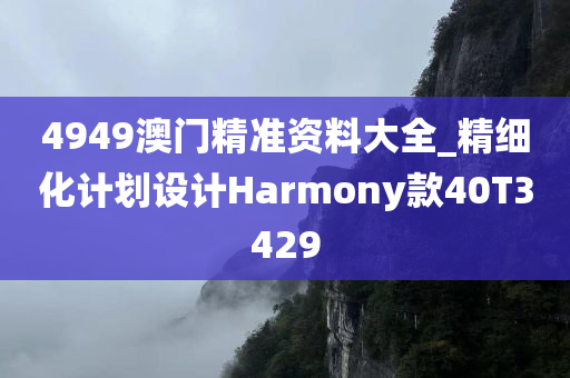 4949澳门精准资料大全_精细化计划设计Harmony款40T3429