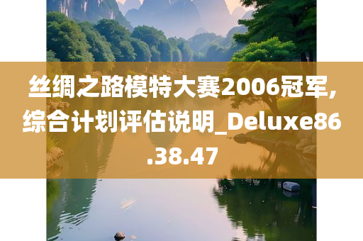 丝绸之路模特大赛2006冠军,综合计划评估说明_Deluxe86.38.47