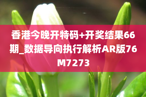 香港今晚开特码+开奖结果66期_数据导向执行解析AR版76M7273