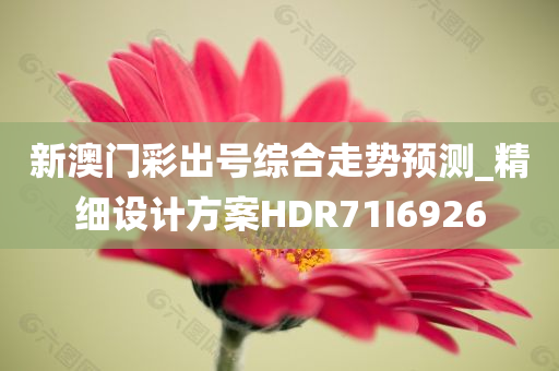 新澳门彩出号综合走势预测_精细设计方案HDR71I6926