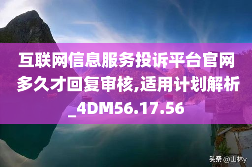 互联网信息服务投诉平台官网 多久才回复审核,适用计划解析_4DM56.17.56