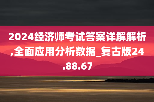 2024经济师考试答案详解解析,全面应用分析数据_复古版24.88.67