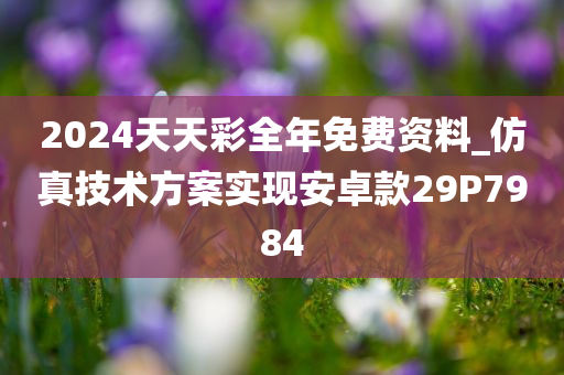 2024天天彩全年免费资料_仿真技术方案实现安卓款29P7984