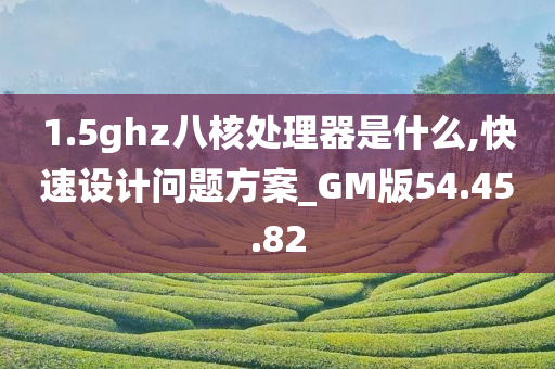 1.5ghz八核处理器是什么,快速设计问题方案_GM版54.45.82