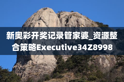 新奥彩开奖记录管家婆_资源整合策略Executive34Z8998