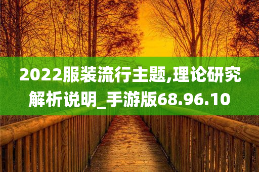 2022服装流行主题,理论研究解析说明_手游版68.96.10