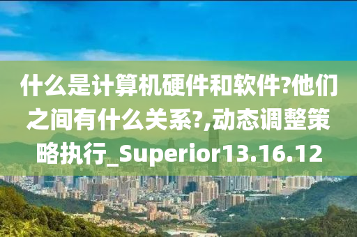 什么是计算机硬件和软件?他们之间有什么关系?,动态调整策略执行_Superior13.16.12