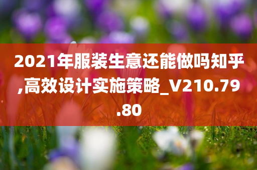 2021年服装生意还能做吗知乎,高效设计实施策略_V210.79.80