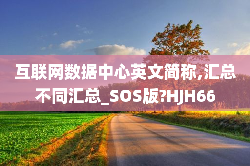 互联网数据中心英文简称,汇总不同汇总_SOS版?HJH66