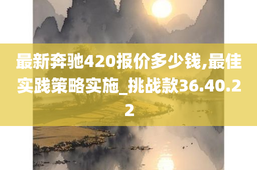 最新奔驰420报价多少钱,最佳实践策略实施_挑战款36.40.22