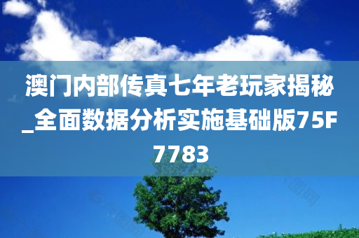 澳门内部传真七年老玩家揭秘_全面数据分析实施基础版75F7783