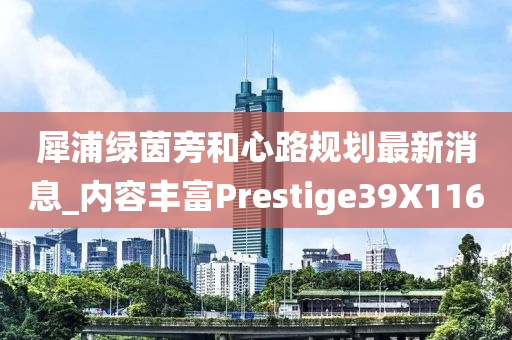 犀浦绿茵旁和心路规划最新消息_内容丰富Prestige39X1160