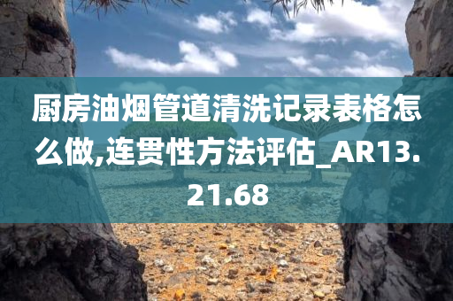 厨房油烟管道清洗记录表格怎么做,连贯性方法评估_AR13.21.68