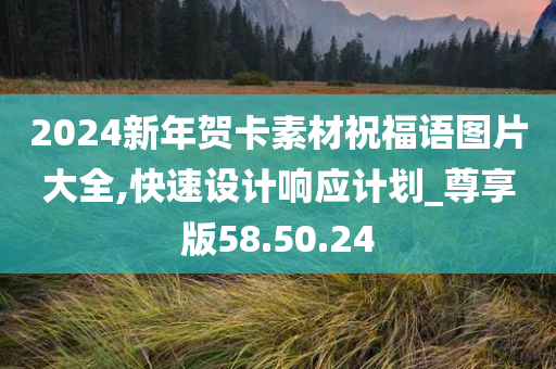 2024新年贺卡素材祝福语图片大全,快速设计响应计划_尊享版58.50.24