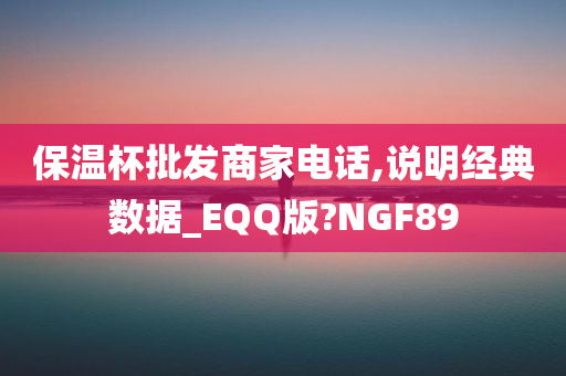 保温杯批发商家电话,说明经典数据_EQQ版?NGF89