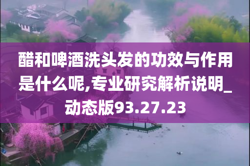 醋和啤酒洗头发的功效与作用是什么呢,专业研究解析说明_动态版93.27.23