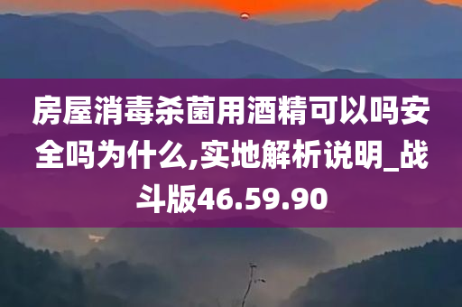 房屋消毒杀菌用酒精可以吗安全吗为什么,实地解析说明_战斗版46.59.90