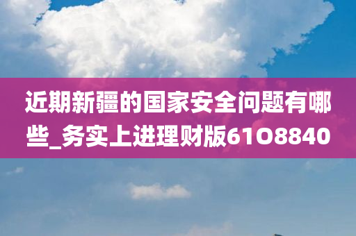 近期新疆的国家安全问题有哪些_务实上进理财版61O8840