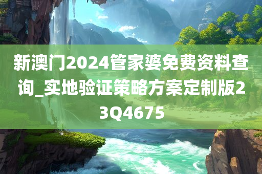 新澳门2024管家婆免费资料查询_实地验证策略方案定制版23Q4675