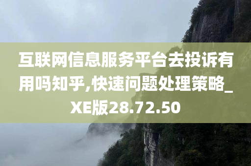 互联网信息服务平台去投诉有用吗知乎,快速问题处理策略_XE版28.72.50