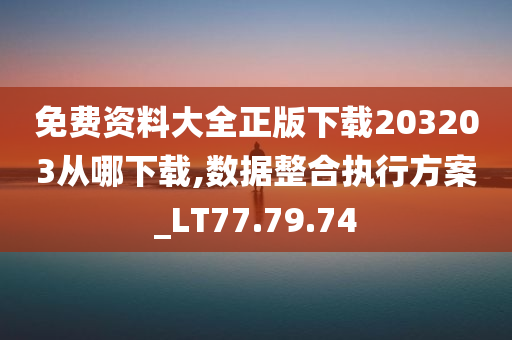 免费资料大全正版下载203203从哪下载,数据整合执行方案_LT77.79.74